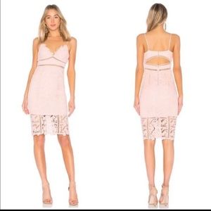 Bardot Pink Lace Dress, Sz 8